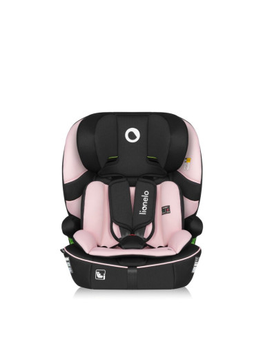 BN-LO-BILLY_I-SIZE_PINK_BABY,Scaun auto i-Size, Lionelo, Billy, 76 - 150 cm, 1/2/3, Isofix + top tether, Tetiera reglabila in 10