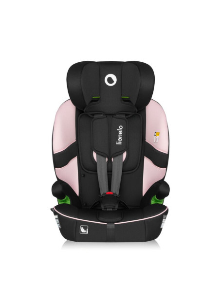 BN-LO-BILLY_I-SIZE_PINK_BABY,Scaun auto i-Size, Lionelo, Billy, 76 - 150 cm, 1/2/3, Isofix + top tether, Tetiera reglabila in 10