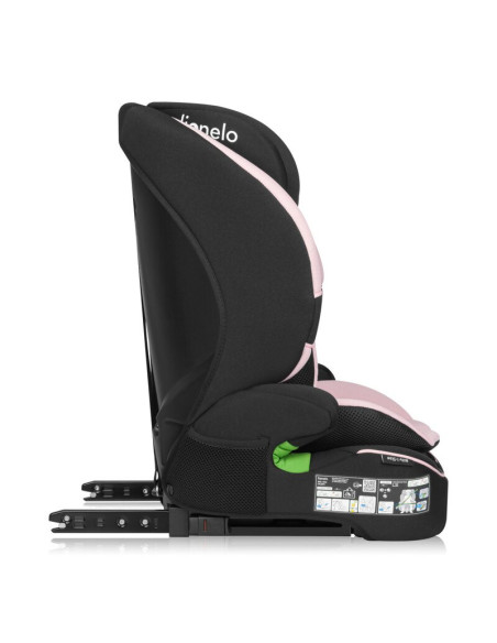 BN-LO-BILLY_I-SIZE_PINK_BABY,Scaun auto i-Size, Lionelo, Billy, 76 - 150 cm, 1/2/3, Isofix + top tether, Tetiera reglabila in 10