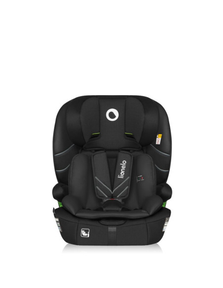 BN-LO-LEVI_FIX_I-SIZE_BLACK_CARBON,Scaun auto i-Size, Lionelo, Levi Fix, 76 - 150 cm, 1/2/3, ISOFIX + Top Tether, Tetiera reglab