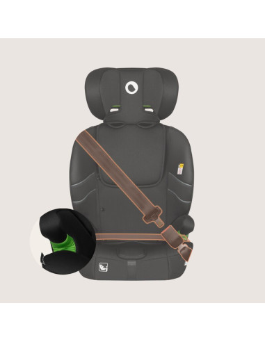 BN-LO-LEVI_FIX_I-SIZE_BLACK_CARBON,Scaun auto i-Size, Lionelo, Levi Fix, 76 - 150 cm, 1/2/3, ISOFIX + Top Tether, Tetiera reglab