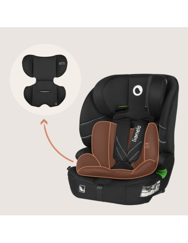 BN-LO-LEVI_FIX_I-SIZE_BLACK_CARBON,Scaun auto i-Size, Lionelo, Levi Fix, 76 - 150 cm, 1/2/3, ISOFIX + Top Tether, Tetiera reglab