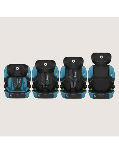 BN-LO-LEVI_FIX_I-SIZE_BLUE_COBALT,Scaun auto i-Size, Lionelo, Levi Fix, 76 - 150 cm, 1/2/3, ISOFIX + Top Tether, Tetiera reglabi