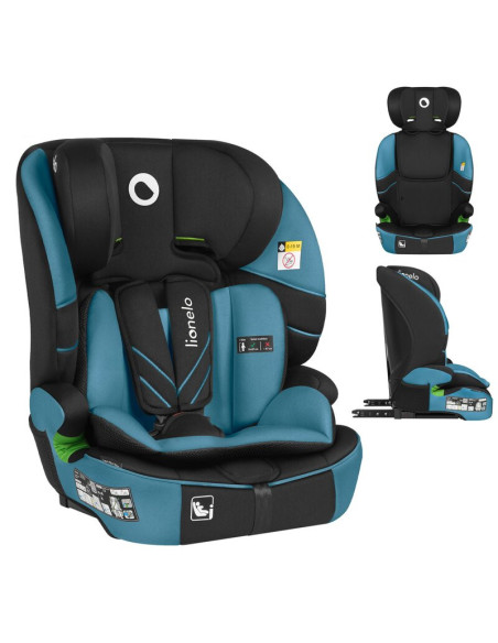 BN-LO-LEVI_FIX_I-SIZE_BLUE_COBALT,Scaun auto i-Size, Lionelo, Levi Fix, 76 - 150 cm, 1/2/3, ISOFIX + Top Tether, Tetiera reglabi