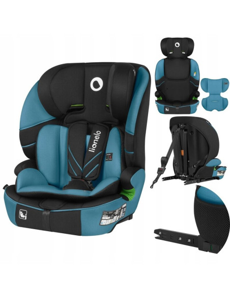 BN-LO-LEVI_FIX_I-SIZE_BLUE_COBALT,Scaun auto i-Size, Lionelo, Levi Fix, 76 - 150 cm, 1/2/3, ISOFIX + Top Tether, Tetiera reglabi
