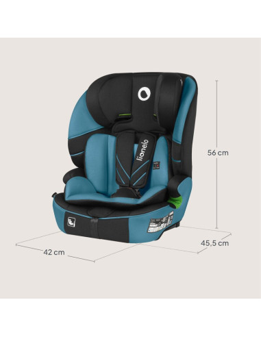 BN-LO-LEVI_FIX_I-SIZE_BLUE_COBALT,Scaun auto i-Size, Lionelo, Levi Fix, 76 - 150 cm, 1/2/3, ISOFIX + Top Tether, Tetiera reglabi