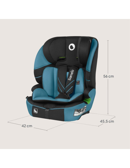 BN-LO-LEVI_FIX_I-SIZE_BLUE_COBALT,Scaun auto i-Size, Lionelo, Levi Fix, 76 - 150 cm, 1/2/3, ISOFIX + Top Tether, Tetiera reglabi