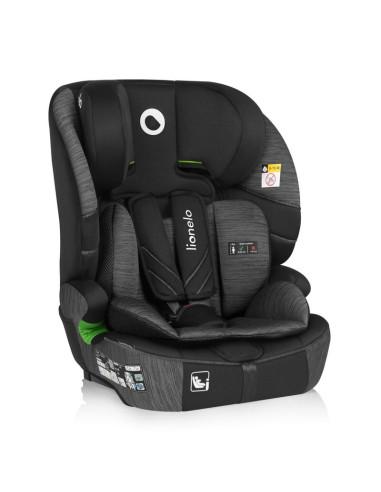 BN-LO-LEVI_FIX_I-SIZE_GREY_STONE,Scaun auto i-Size, Lionelo, Levi Fix, 76 - 150 cm, 1/2/3, ISOFIX + Top Tether, Tetiera reglabil