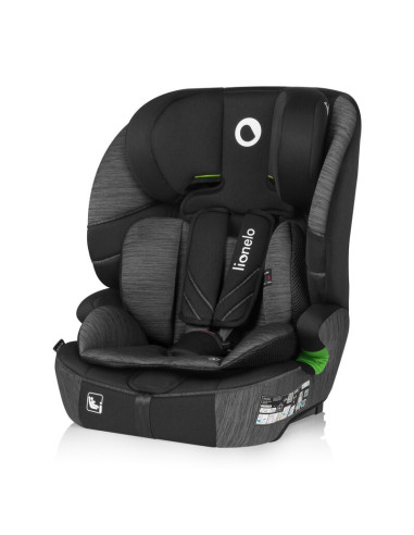 BN-LO-LEVI_FIX_I-SIZE_GREY_STONE,Scaun auto i-Size, Lionelo, Levi Fix, 76 - 150 cm, 1/2/3, ISOFIX + Top Tether, Tetiera reglabil