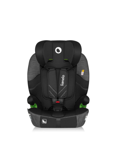 BN-LO-LEVI_FIX_I-SIZE_GREY_STONE,Scaun auto i-Size, Lionelo, Levi Fix, 76 - 150 cm, 1/2/3, ISOFIX + Top Tether, Tetiera reglabil