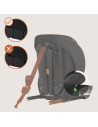 BN-LO-LEVI_FIX_I-SIZE_GREY_STONE,Scaun auto i-Size, Lionelo, Levi Fix, 76 - 150 cm, 1/2/3, ISOFIX + Top Tether, Tetiera reglabil