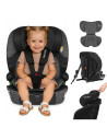 BN-LO-LEVI_FIX_I-SIZE_GREY_STONE,Scaun auto i-Size, Lionelo, Levi Fix, 76 - 150 cm, 1/2/3, ISOFIX + Top Tether, Tetiera reglabil