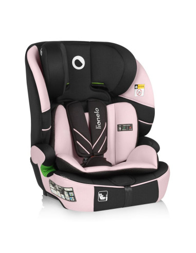 BN-LO-LEVI_FIX_I-SIZE_PINK_BABY,Scaun auto i-Size, Lionelo, Levi Fix, 76 - 150 cm, 1/2/3, ISOFIX + Top Tether, Tetiera reglabila