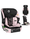 BN-LO-LEVI_FIX_I-SIZE_PINK_BABY,Scaun auto i-Size, Lionelo, Levi Fix, 76 - 150 cm, 1/2/3, ISOFIX + Top Tether, Tetiera reglabila