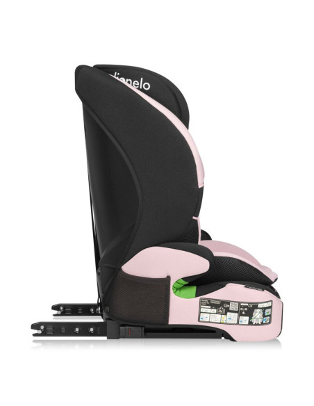 BN-LO-LEVI_FIX_I-SIZE_PINK_BABY,Scaun auto i-Size, Lionelo, Levi Fix, 76 - 150 cm, 1/2/3, ISOFIX + Top Tether, Tetiera reglabila