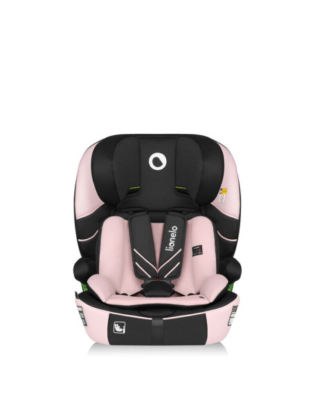 BN-LO-LEVI_FIX_I-SIZE_PINK_BABY,Scaun auto i-Size, Lionelo, Levi Fix, 76 - 150 cm, 1/2/3, ISOFIX + Top Tether, Tetiera reglabila
