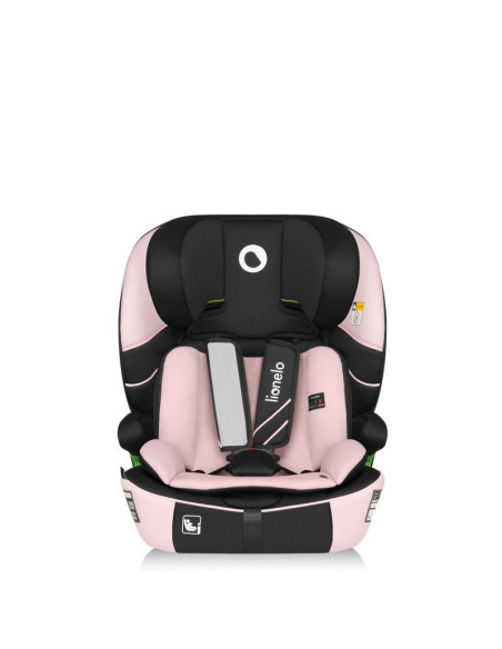 BN-LO-LEVI_FIX_I-SIZE_PINK_BABY,Scaun auto i-Size, Lionelo, Levi Fix, 76 - 150 cm, 1/2/3, ISOFIX + Top Tether, Tetiera reglabila