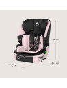 BN-LO-LEVI_FIX_I-SIZE_PINK_BABY,Scaun auto i-Size, Lionelo, Levi Fix, 76 - 150 cm, 1/2/3, ISOFIX + Top Tether, Tetiera reglabila