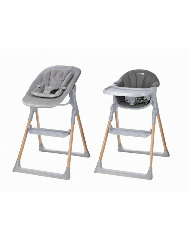 BN-85192,Scaun de masa 2 in 1, FreeON, Flexi Grow, Transformabil, Pliabil, Contine 2 accesorii, 0 luni +, Gri