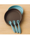 BN-721767,Set 3 lingurite, Petite&Mars, Take&Match, Din silicon, Diverse forme, Pentru supa, paste, alimente usoare, Dezvolta si