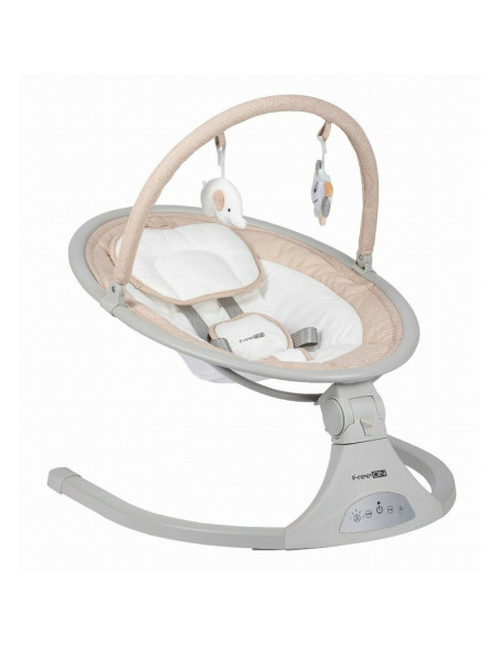 BN-84904,Leagan balansoar, FreeOn, Elite, Cu 12 melodii, 5 viteze de balansare si 3 pozitii de reglare a spatarului, Beige