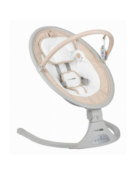 BN-84904,Leagan balansoar, FreeOn, Elite, Cu 12 melodii, 5 viteze de balansare si 3 pozitii de reglare a spatarului, Beige
