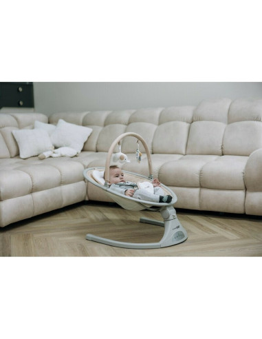 BN-84904,Leagan balansoar, FreeOn, Elite, Cu 12 melodii, 5 viteze de balansare si 3 pozitii de reglare a spatarului, Beige