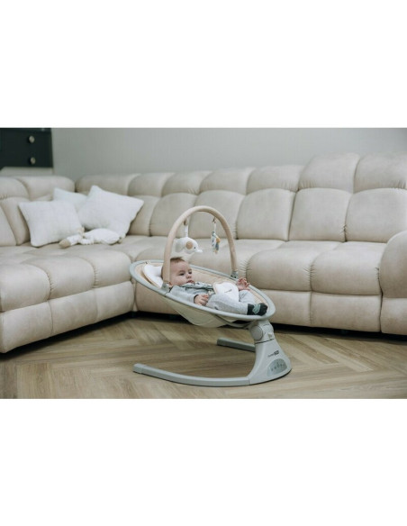 BN-84904,Leagan balansoar, FreeOn, Elite, Cu 12 melodii, 5 viteze de balansare si 3 pozitii de reglare a spatarului, Beige