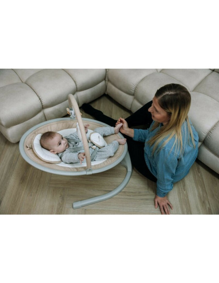 BN-84904,Leagan balansoar, FreeOn, Elite, Cu 12 melodii, 5 viteze de balansare si 3 pozitii de reglare a spatarului, Beige