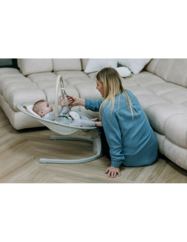 BN-84904,Leagan balansoar, FreeOn, Elite, Cu 12 melodii, 5 viteze de balansare si 3 pozitii de reglare a spatarului, Beige