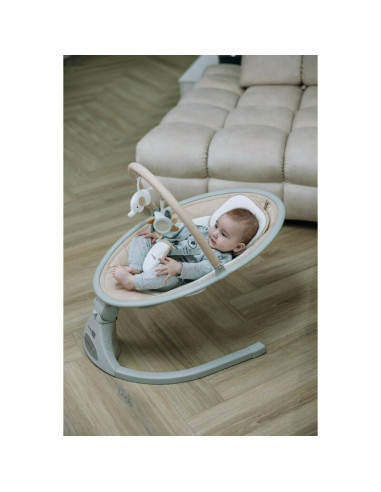 BN-84904,Leagan balansoar, FreeOn, Elite, Cu 12 melodii, 5 viteze de balansare si 3 pozitii de reglare a spatarului, Beige