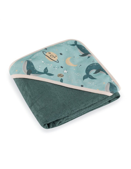 BN-418368,Prosop cu gluga, Petite&Mars, Loulou, Mare, 100 x 100 cm, 70% bambus, 30% bumbac, Certificare Oeko-Tex Standard 100, H