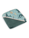 BN-418368,Prosop cu gluga, Petite&Mars, Loulou, Mare, 100 x 100 cm, 70% bambus, 30% bumbac, Certificare Oeko-Tex Standard 100, H