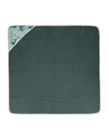 BN-418368,Prosop cu gluga, Petite&Mars, Loulou, Mare, 100 x 100 cm, 70% bambus, 30% bumbac, Certificare Oeko-Tex Standard 100, H