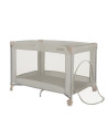 BN-LO-AMELIE_BEIGE_SAND,Patut pliant, Lionelo, Amelie, Cu intrare laterala, 100.5×70.5 cm, Include salteluta, roti, geanta pentr