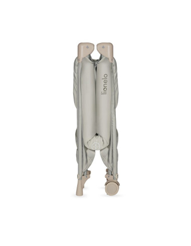 BN-LO-AMELIE_BEIGE_SAND,Patut pliant, Lionelo, Amelie, Cu intrare laterala, 100.5×70.5 cm, Include salteluta, roti, geanta pentr