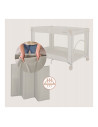 BN-LO-AMELIE_BEIGE_SAND,Patut pliant, Lionelo, Amelie, Cu intrare laterala, 100.5×70.5 cm, Include salteluta, roti, geanta pentr