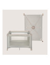 BN-LO-AMELIE_BEIGE_SAND,Patut pliant, Lionelo, Amelie, Cu intrare laterala, 100.5×70.5 cm, Include salteluta, roti, geanta pentr