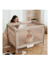 BN-LO-AMELIE_BEIGE_SAND,Patut pliant, Lionelo, Amelie, Cu intrare laterala, 100.5×70.5 cm, Include salteluta, roti, geanta pentr