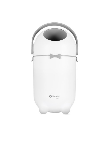 BN-LOC-PUREBIN_WHITE,Cos pentru scutece, Lionelo, Capacitate 10 l, Sistem etans impotriva mirosurilor, Compatibil cu saci univer