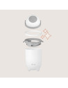 BN-LOC-PUREBIN_WHITE,Cos pentru scutece, Lionelo, Capacitate 10 l, Sistem etans impotriva mirosurilor, Compatibil cu saci univer