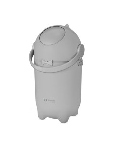 BN-LOC-PUREBIN_GREY,Cos pentru scutece, Lionelo, Capacitate 10 l, Sistem etans impotriva mirosurilor, Compatibil cu saci univers