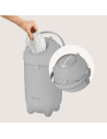 BN-LOC-PUREBIN_GREY,Cos pentru scutece, Lionelo, Capacitate 10 l, Sistem etans impotriva mirosurilor, Compatibil cu saci univers