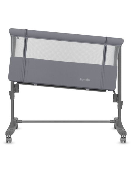 BN-LO-AURORA_GREY_MONUMENT,Patut co-sleeper, Lionelo, Aurora, 3 in 1, Cu leganare si setare unghiulara, Saltea cu densitate T25 