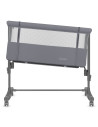 BN-LO-AURORA_GREY_MONUMENT,Patut co-sleeper, Lionelo, Aurora, 3 in 1, Cu leganare si setare unghiulara, Saltea cu densitate T25 