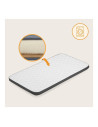 BN-LO-AURORA_GREY_MONUMENT,Patut co-sleeper, Lionelo, Aurora, 3 in 1, Cu leganare si setare unghiulara, Saltea cu densitate T25 