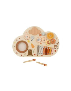 BN-58988,Tablita cu activitati, Baby Mix, Cu animale, Din lemn