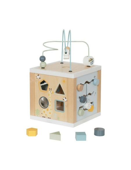 BN-58894,Cub activitati, Baby Mix, Din lemn, Ocean Montessori