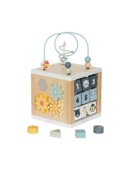 BN-58894,Cub activitati, Baby Mix, Din lemn, Ocean Montessori