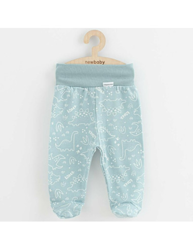 BN-58558,Set 3 piese, New Baby, Classic II, Include 3 perechi de pantalonasi cu botosei, Marime 56, Din bumbac 100%, Blue